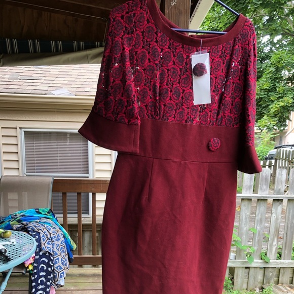 Tatyana Lace top wiggle dress XL BNWT - Picture 6 of 9